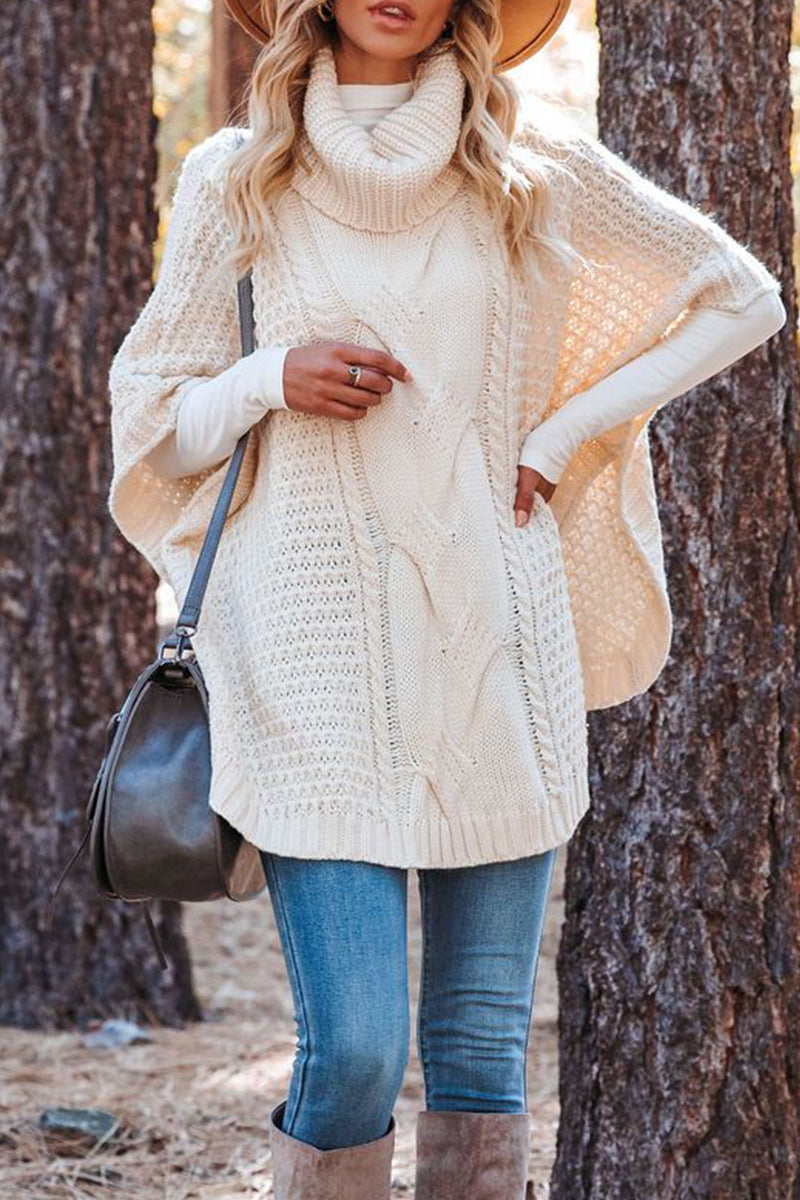 Women's loose knit winter sweater for women