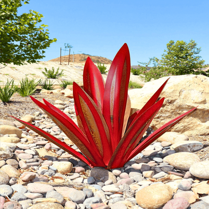 Patinated Sculptural Agave Garden Sculpture