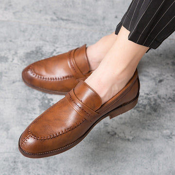 Men’s Loafer Shoes – Genuine Leather – Slip-On – Penny Strap – Smart Casual Fit