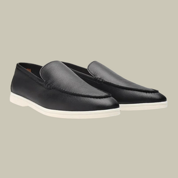 Cowhide leather loafers for men