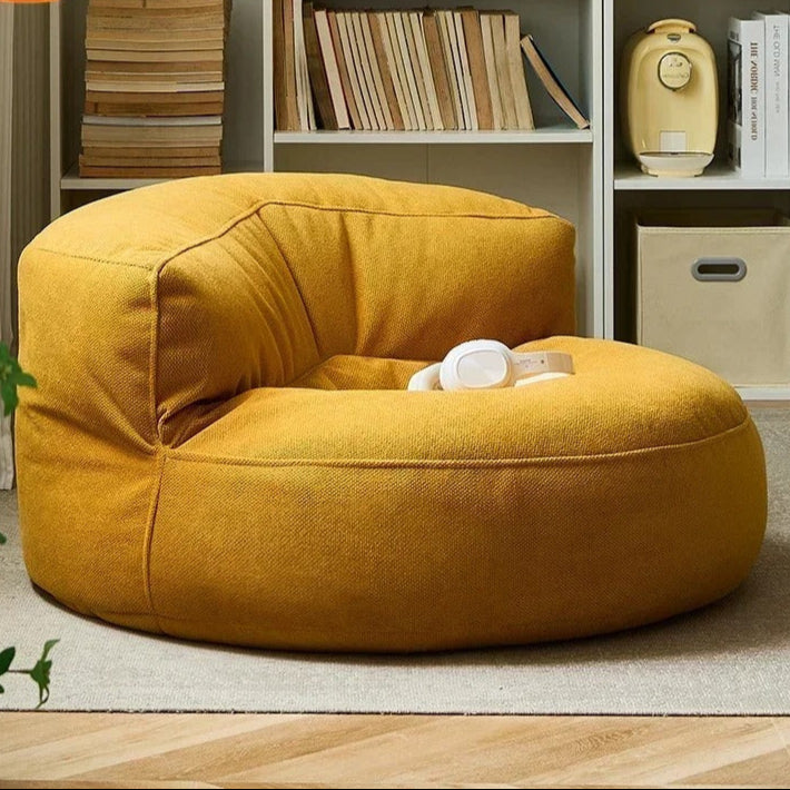 Textured Woven Integrated Backrest Bean Bag Cover