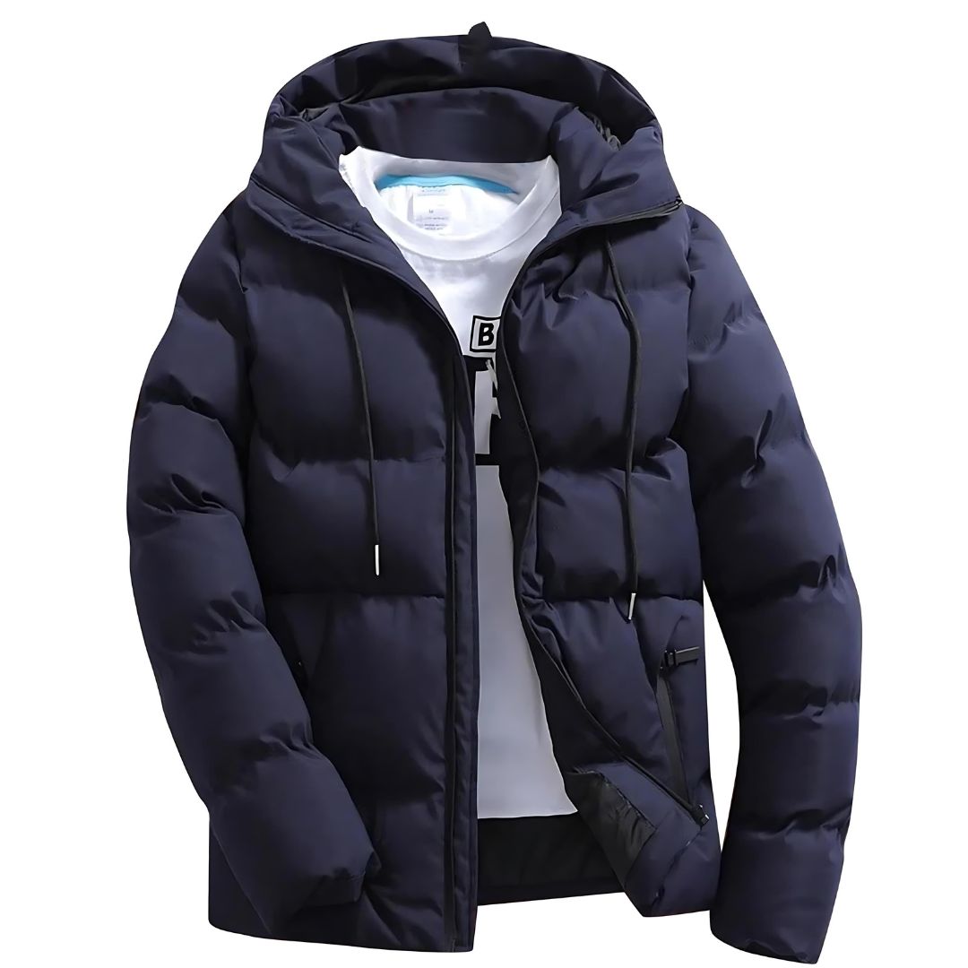 Insulated winter parka jacket for men