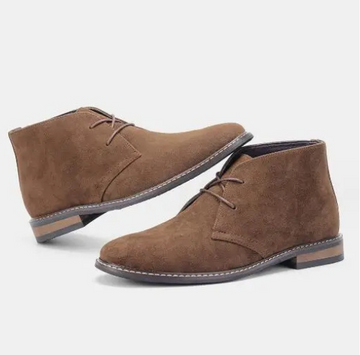 Stylish brown suede chukka boots for men