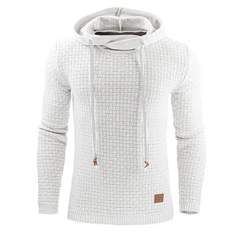 Structured hooded sweater for men