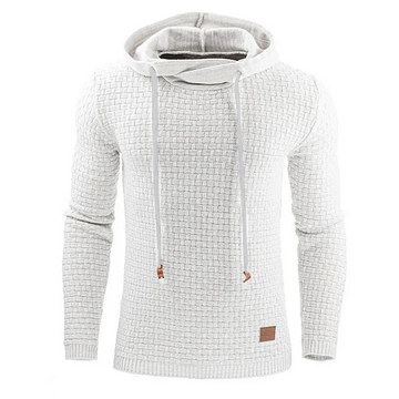 Structured hooded sweater for men