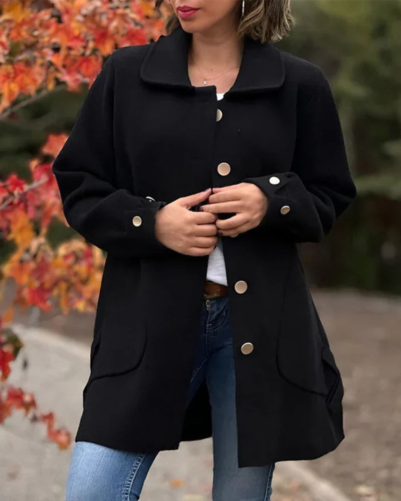 Elegant cosy winter jacket coat for women