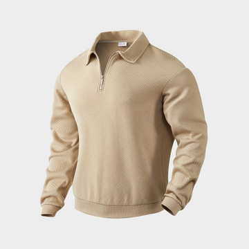 Stylish vintage half zip sweater for men