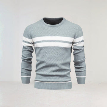 Striped lightweight sweater for men