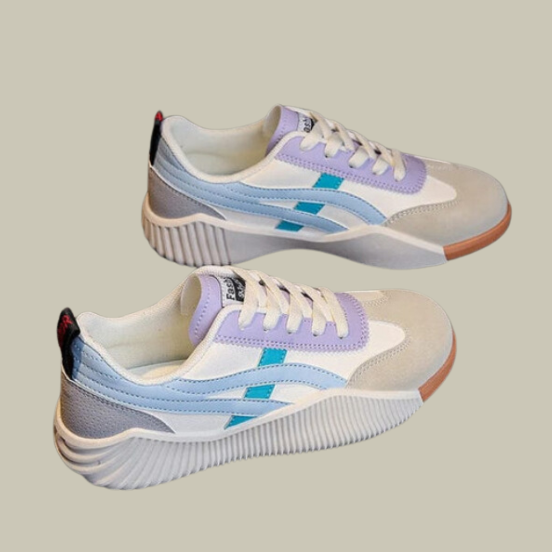 Retro lightweight lace up comfort shoes for women