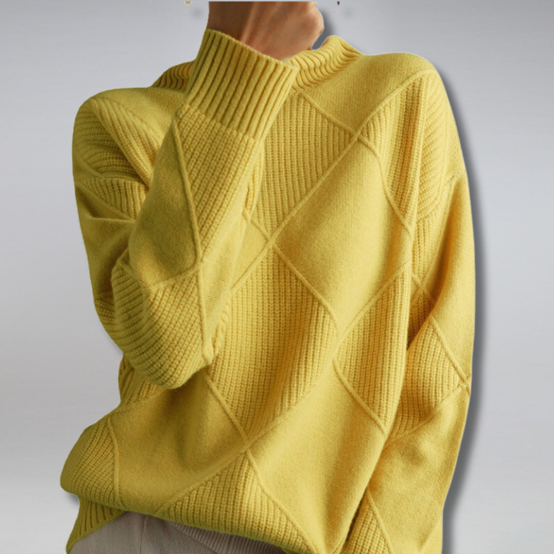 Winter knitwear turtleneck sweater for women