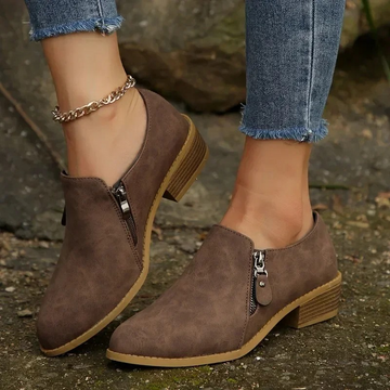 Casual heel and zip ankle Boots for women