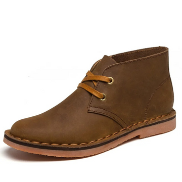 Timeless leather chukka boots for men