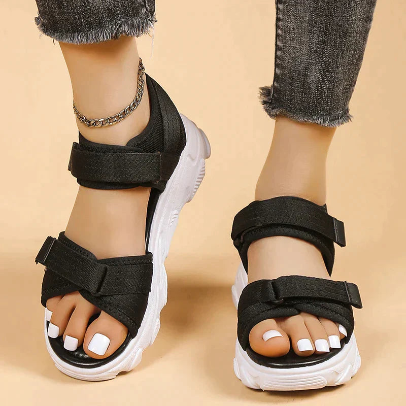 Open toe adjustable sandals for women