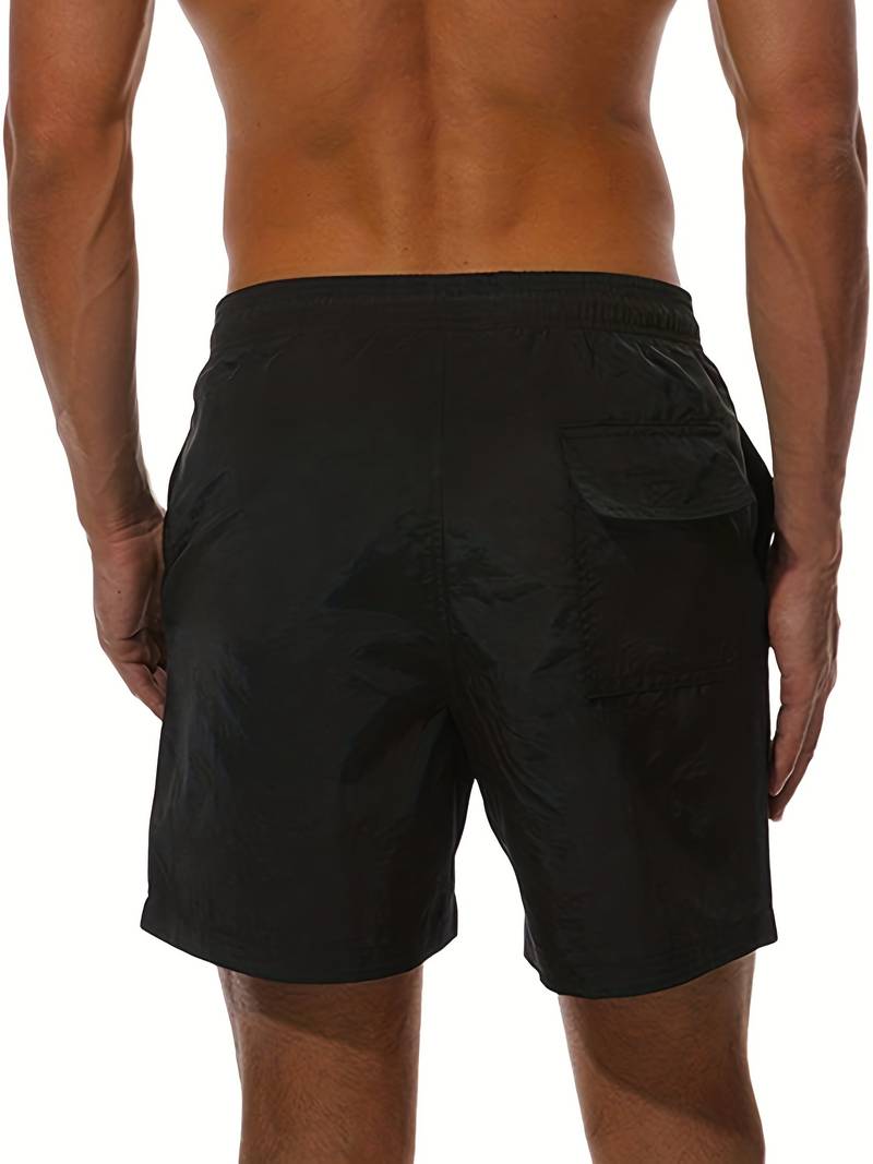 Casual swim shorts with mesh lining for men