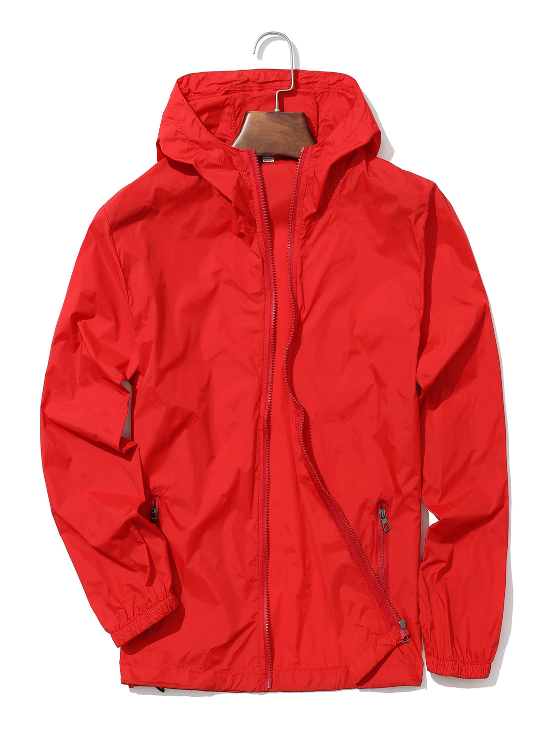 Lightweight hooded sun protection jacket for men