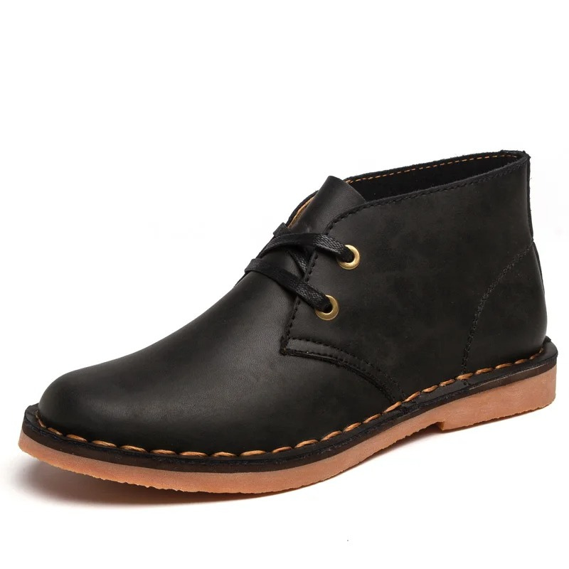 Timeless leather chukka boots for men