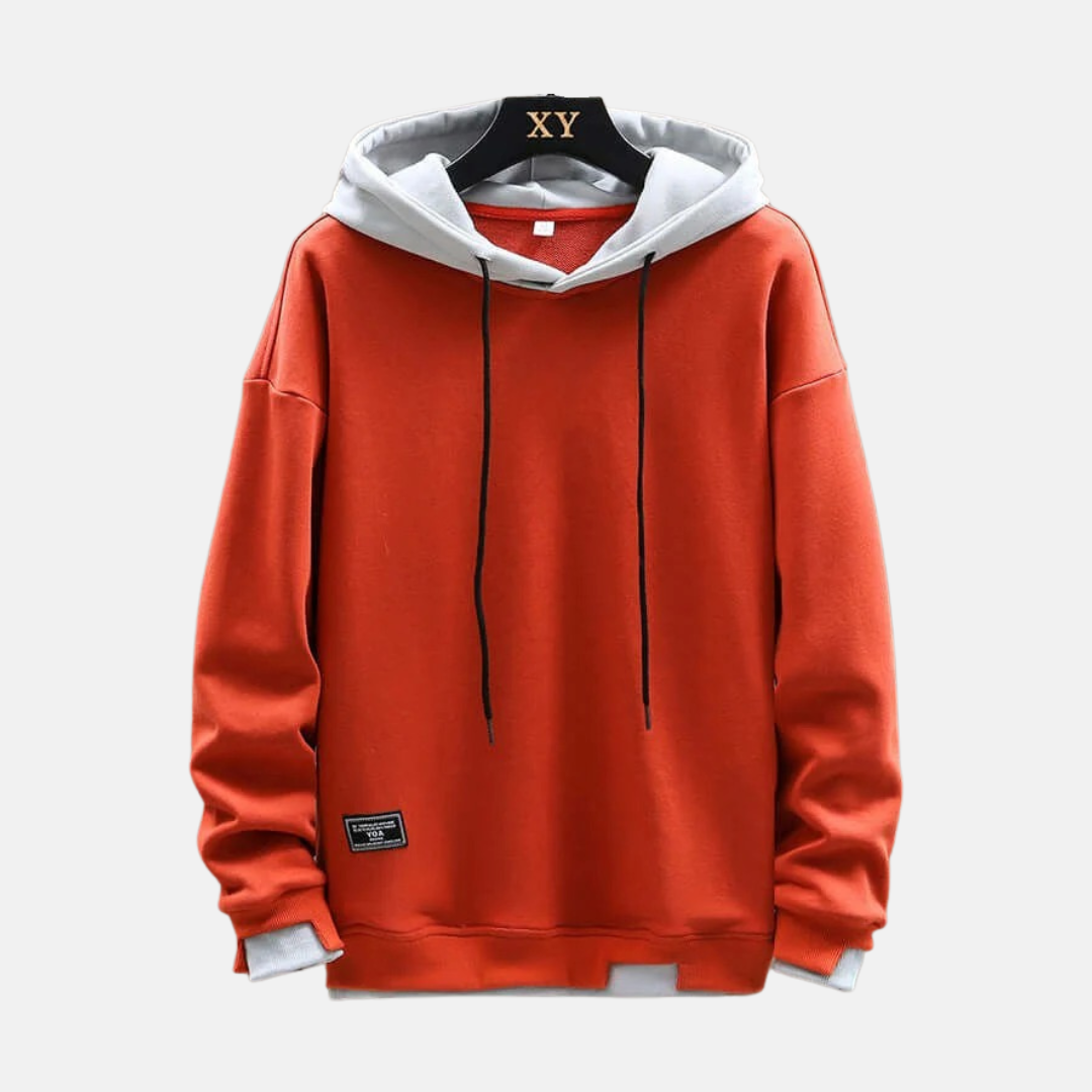 Men’s Hoodie – Oversized Fit – Cotton Blend – Dual-Layer Hood – Ribbed Cuffs