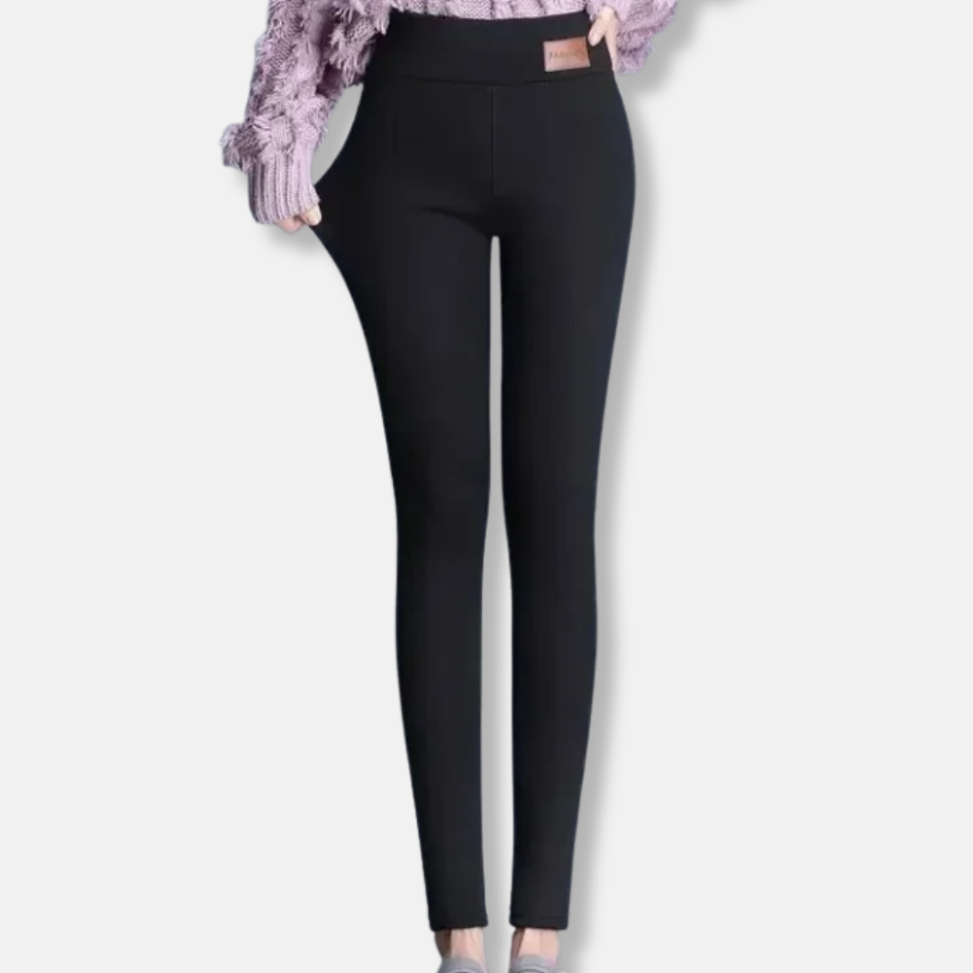 Women’s Leggings – Fleece Lined – High Waist – Slim Fit – Full Length Stretch Comfort