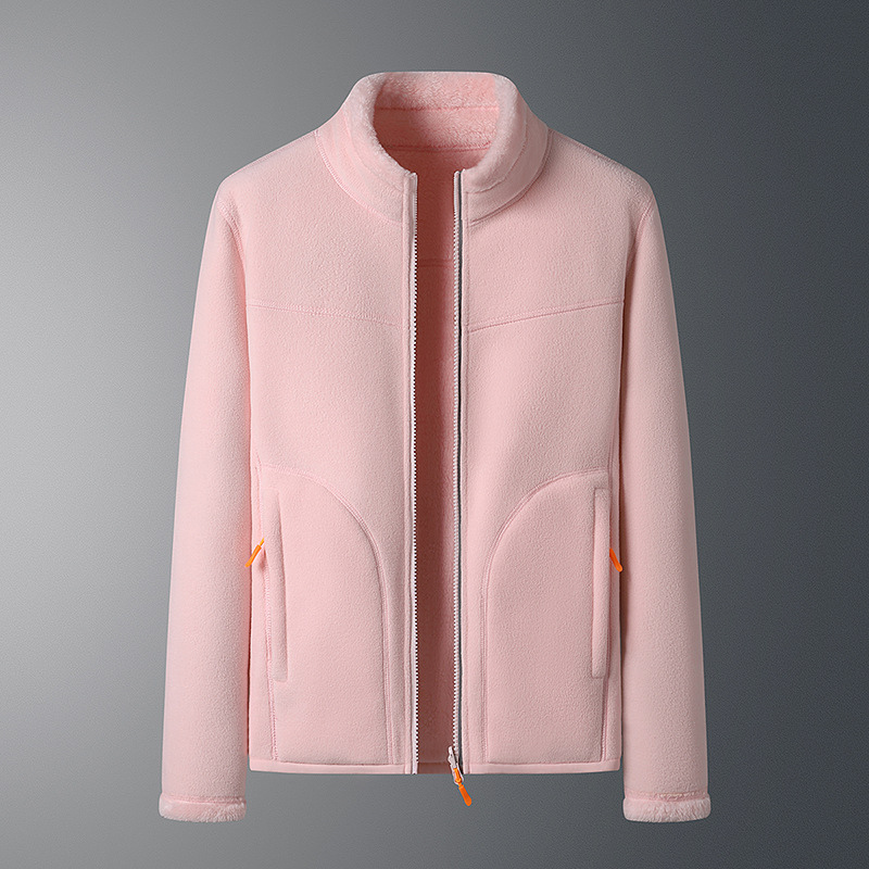 Full zip soft fleece jacket for women