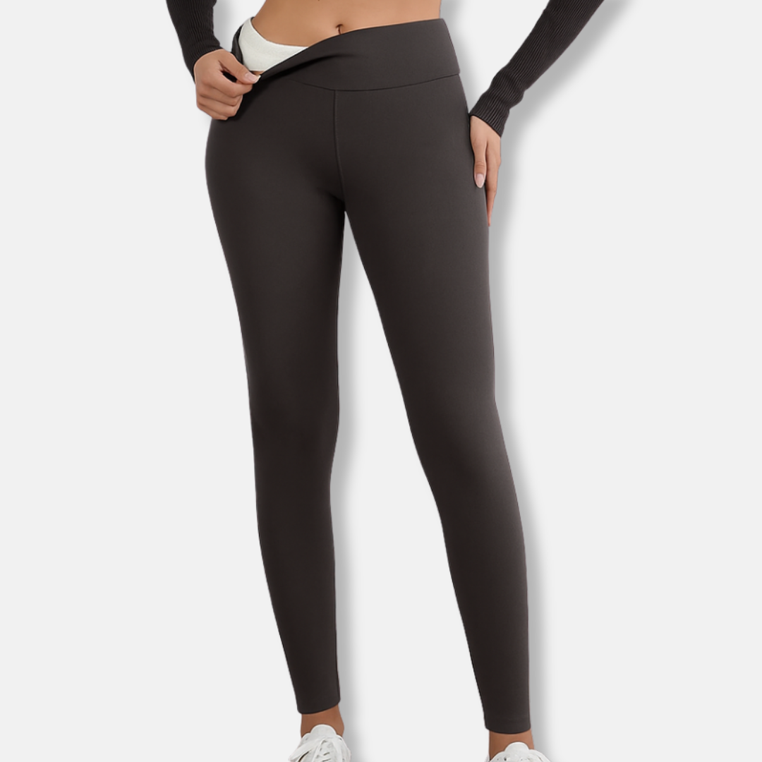 Women’s Leggings – High Waist – Plush Lined – Full Length – Stretch Fit – Warm Feel