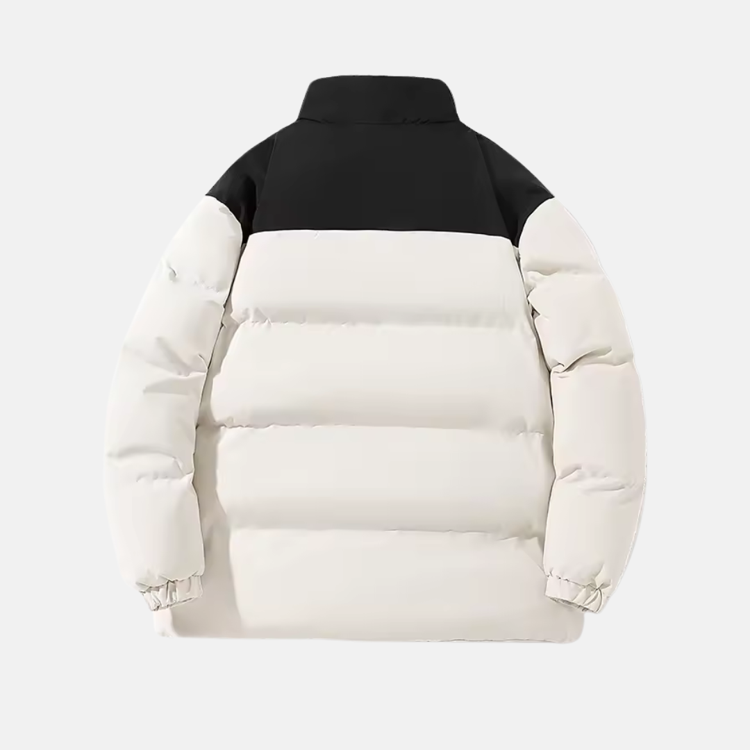 Men’s Jacket – Relaxed Fit – Quilted Insulation – Stand Collar – Full Zip – Hip Length