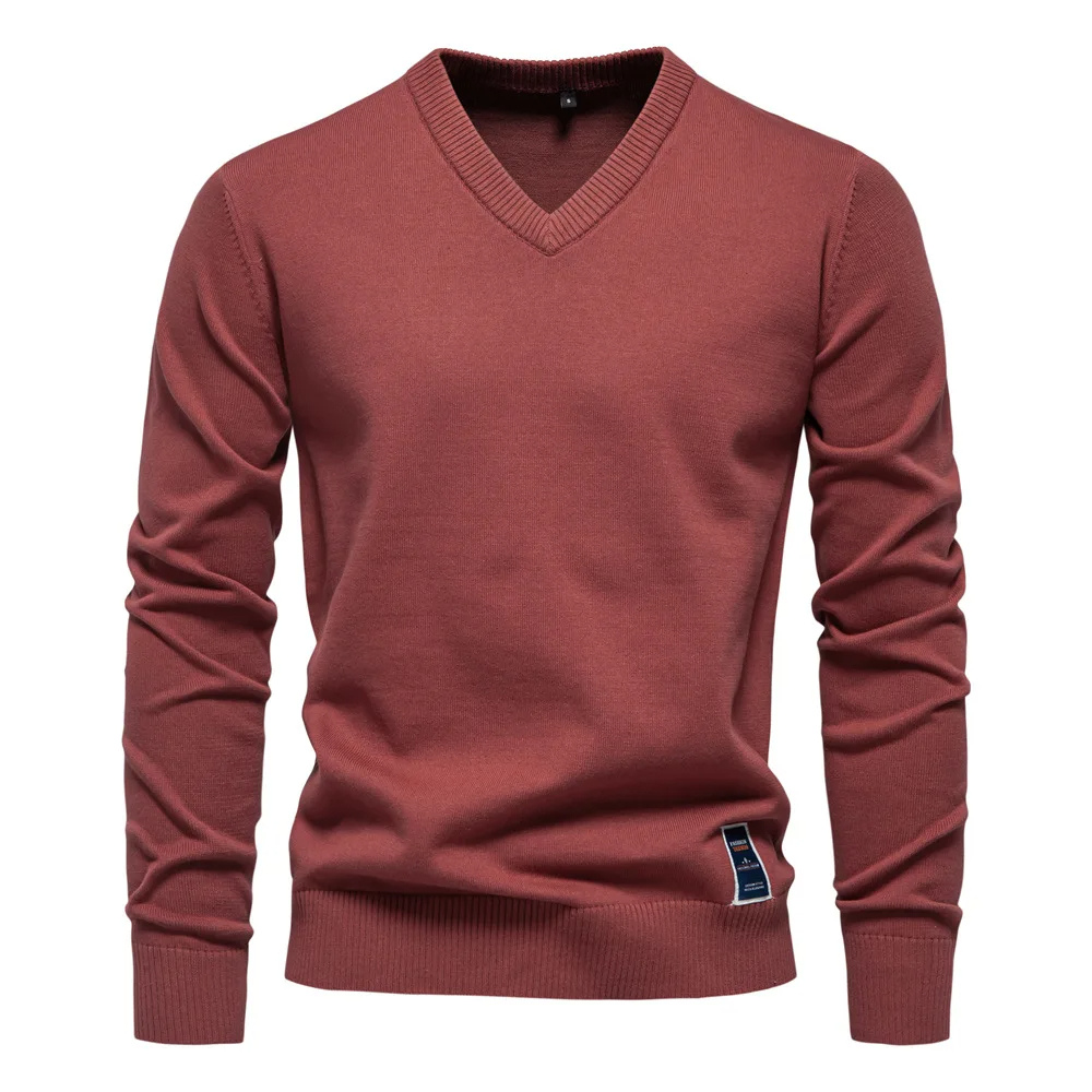 Classic v neck sweater for men