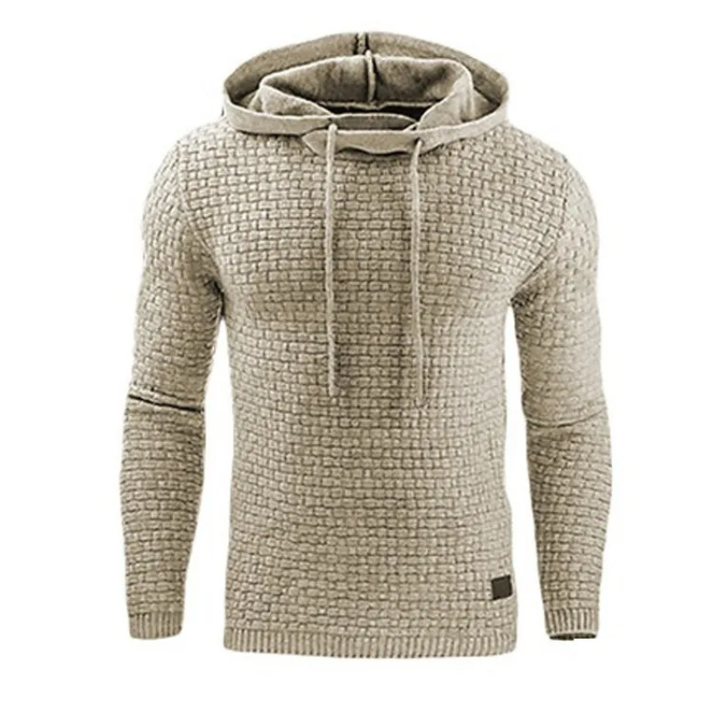 Structured hooded sweater for men