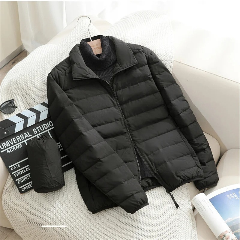 Casual quilted transition jacket for men