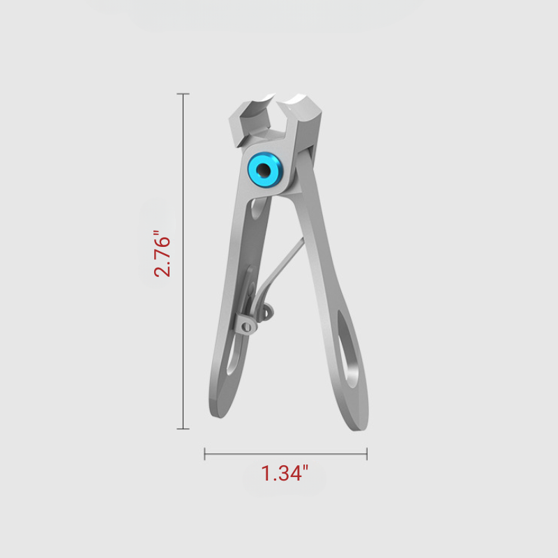 Stainless Steel Wide-Beveled Locking Nail Clipper