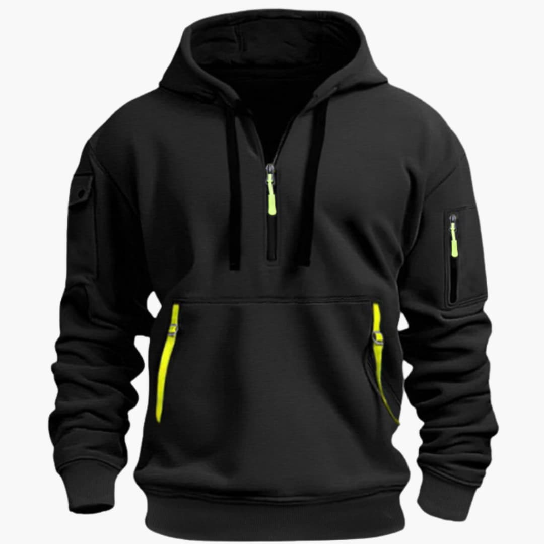 Pull-over half zip sport Hoodie for men