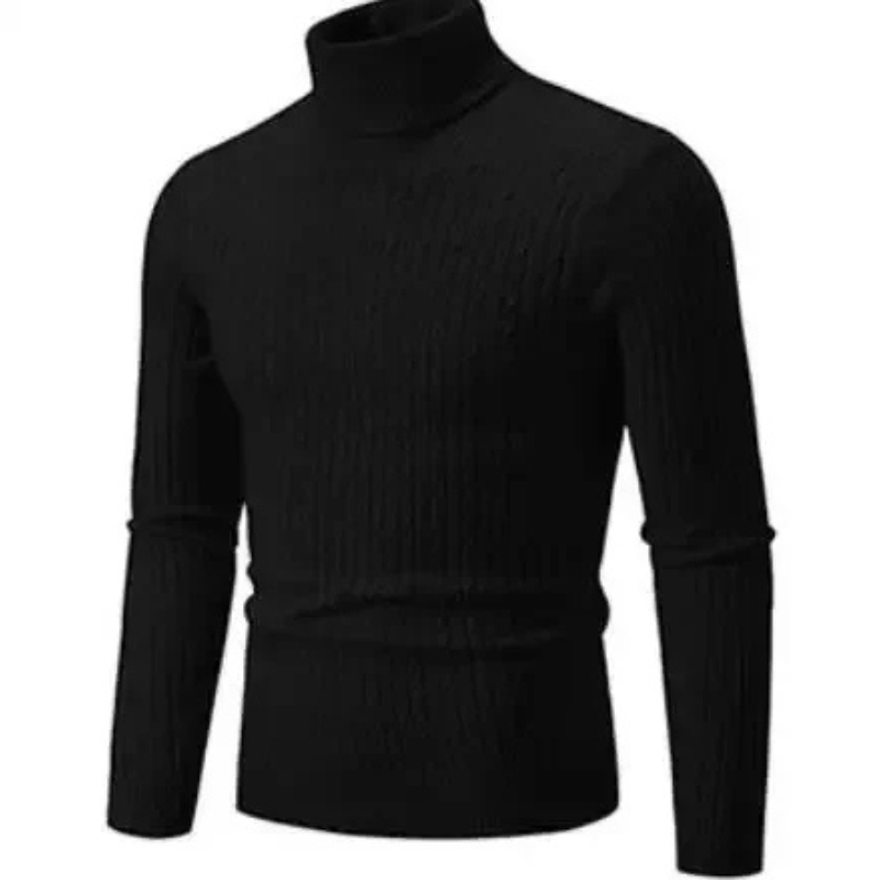 Slim fit turtleneck sweater for men