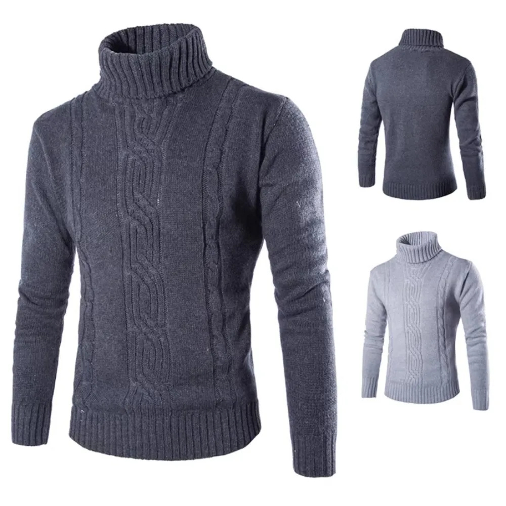 Cozy turtleneck jumper for men