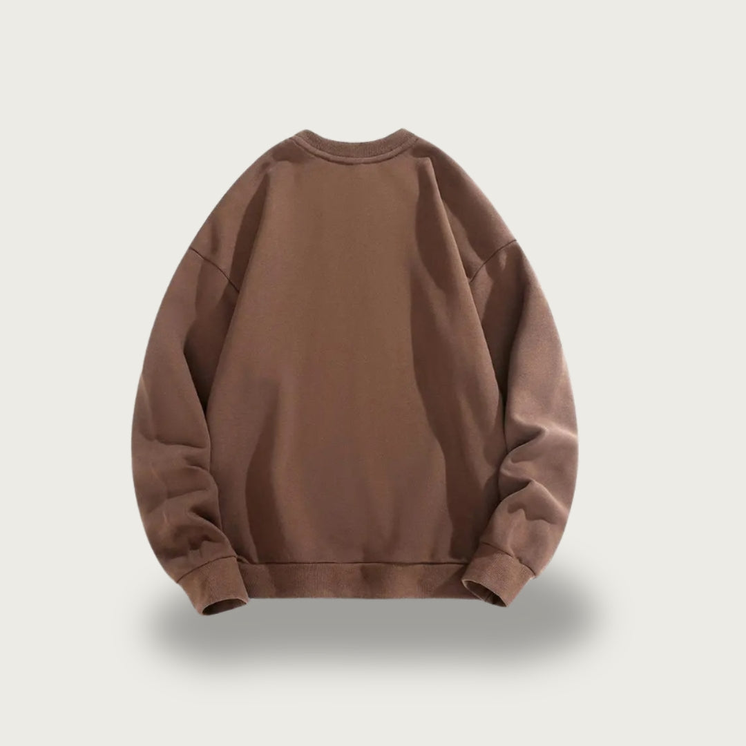 Casual mélange sweater for men