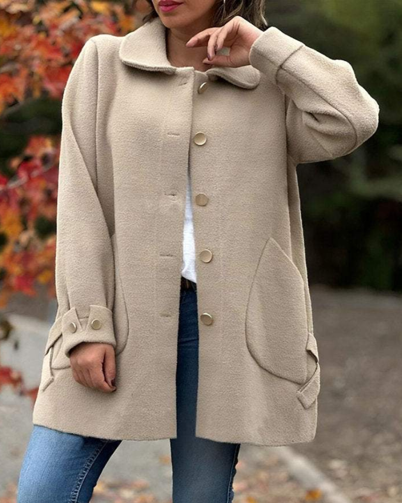 Elegant cosy winter jacket coat for women