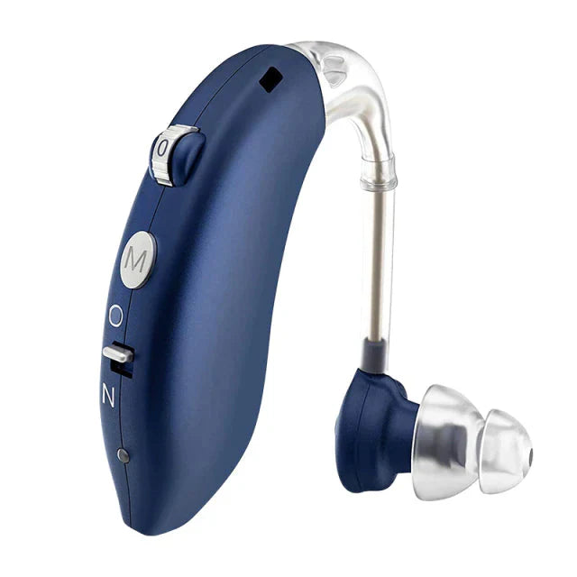 Minimalist Volume Control Behind-The-Ear Hearing Aid