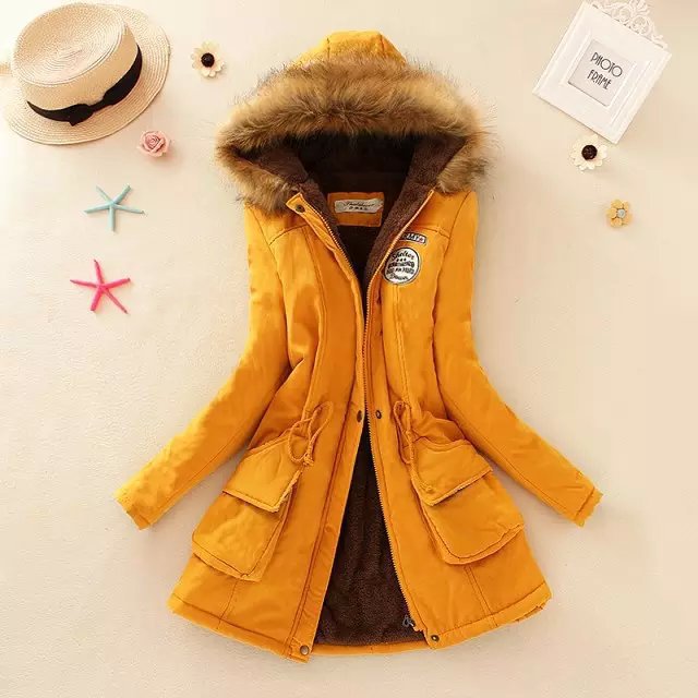 Women’s Parka Coat – Tailored Fit – Sherpa Lined – Faux Fur Hood – Utility Pockets
