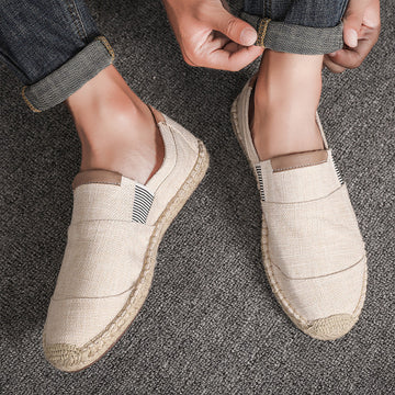 Men's Lightweight Canvas Loafers Casual Slip-On Shoes