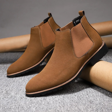 Suede chelsea boots for men