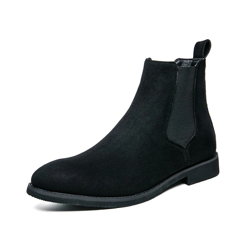 Fashionable suede chelsea boots for men