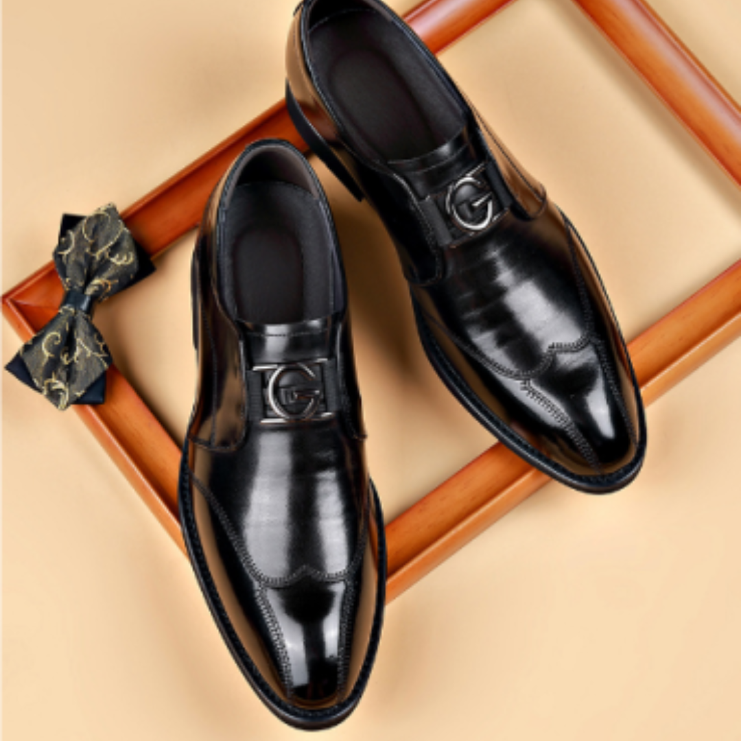 Leather business formal shoes for men