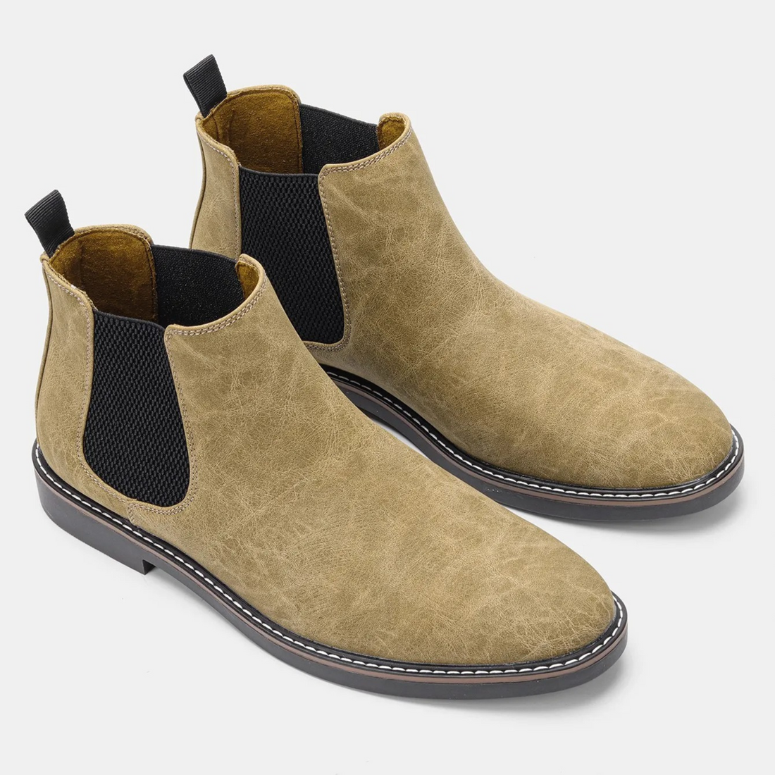 Elegant non-slip sole chelsea boots for men