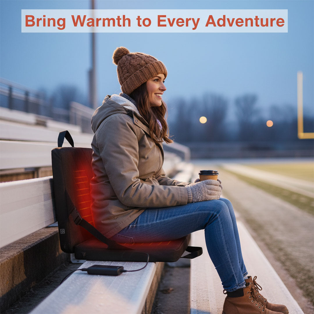 Quilted Heated Foldable Seat Cushion