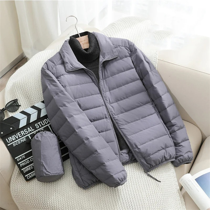 Casual quilted transition jacket for men