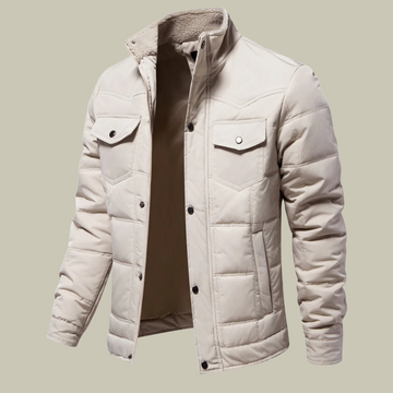 Stand-up collar winter jacket for men