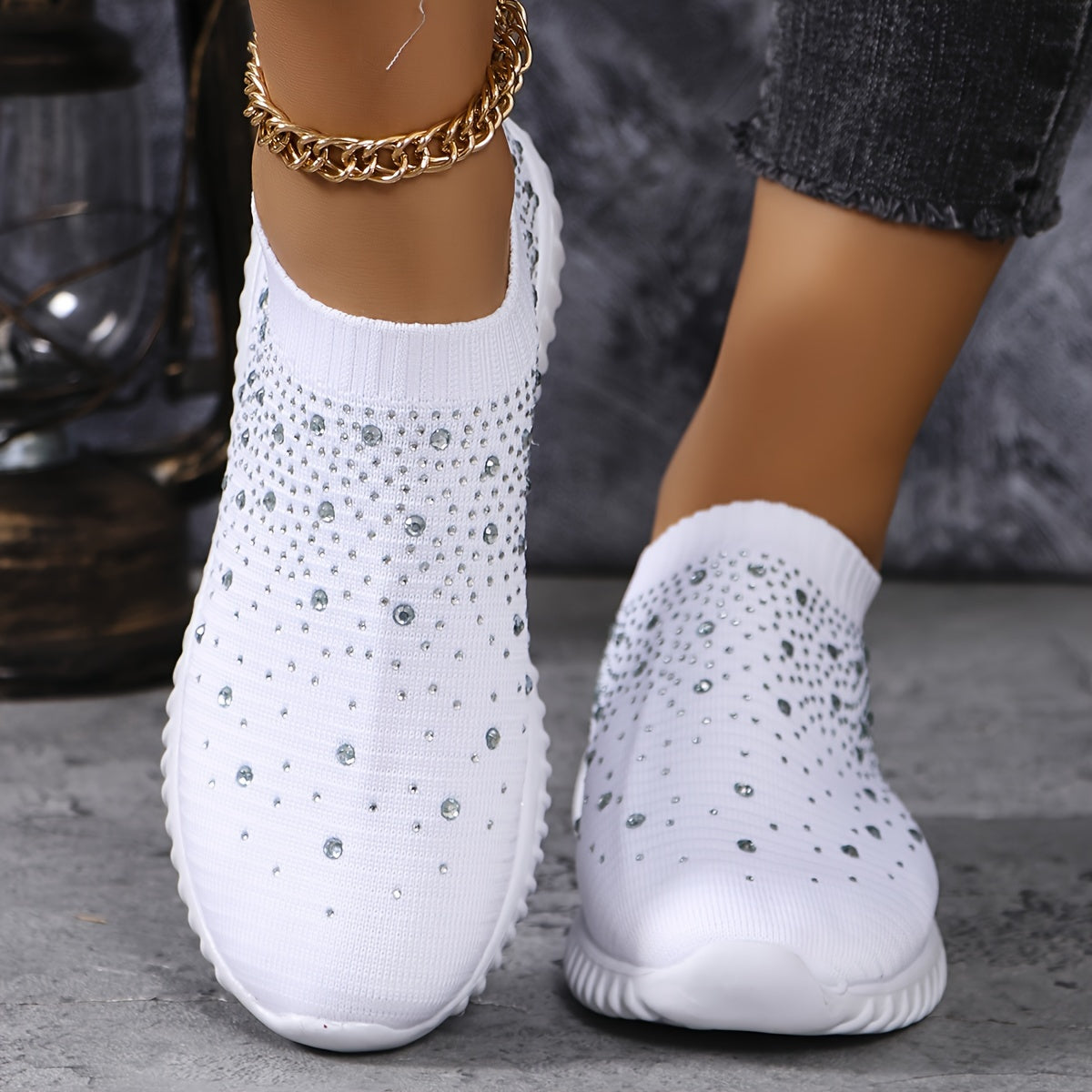 Rhinestone athletic camp Shoes for women