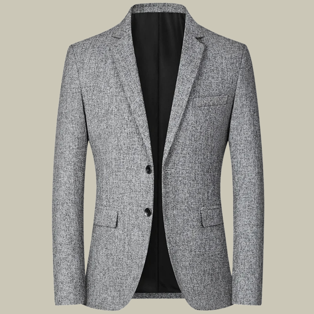 Single breasted business blazer for men