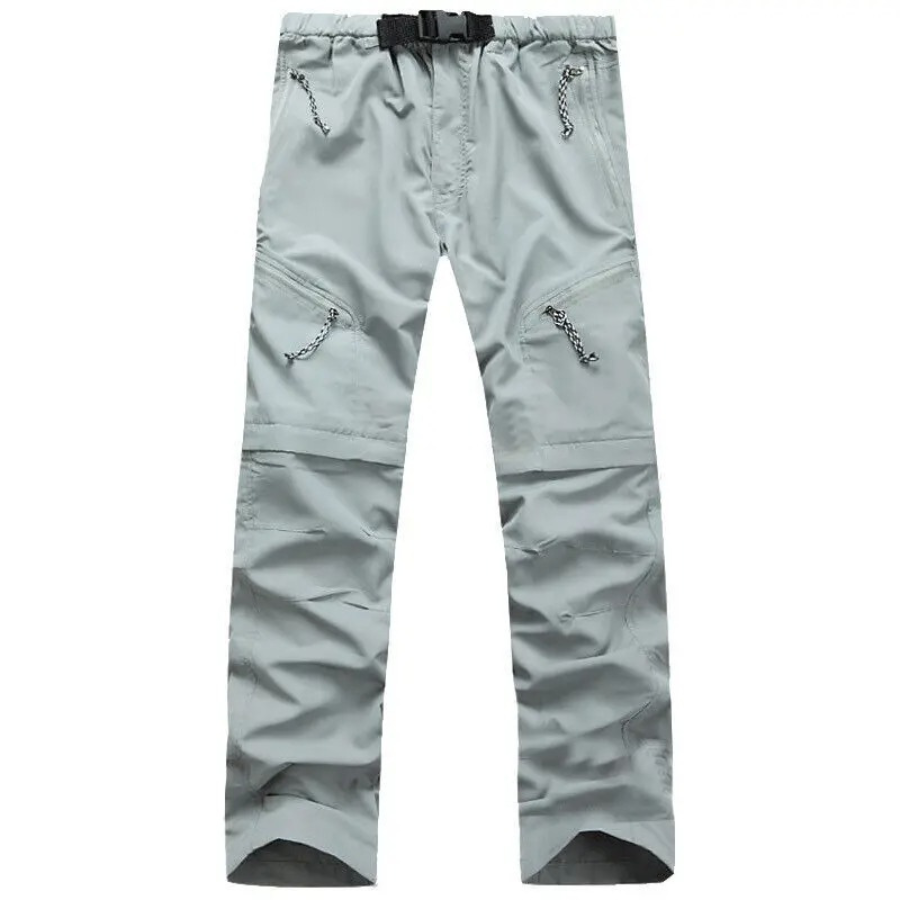 Waterproof outdoor cargo trousers with zip pockets for men