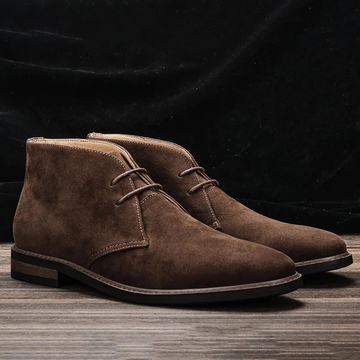 Timeless rich brown suede chukka boots for men