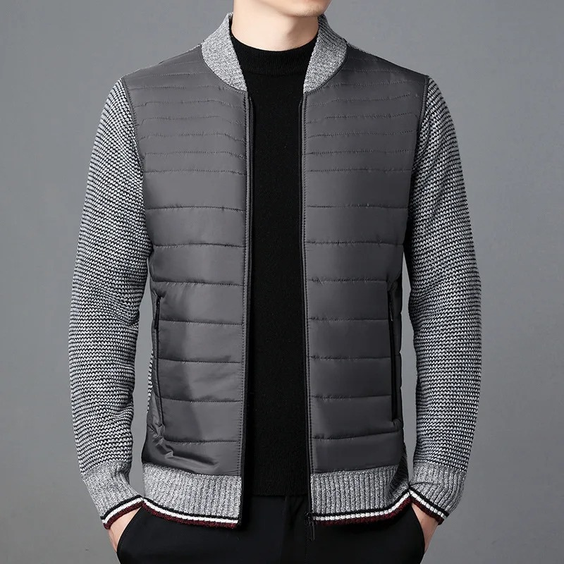 Quilted transition jacket for men