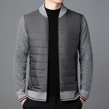 Quilted transition jacket for men